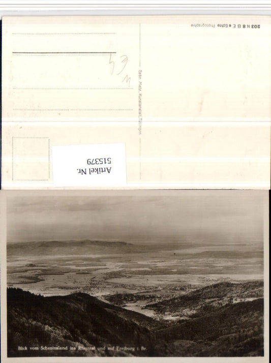 515379, View from Schauinsland into the Rhine Valley and Freiburg im Breisgau