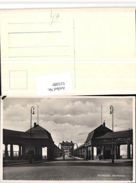 515389,Duisburg Rheinbrücke Brücke Straßenansicht