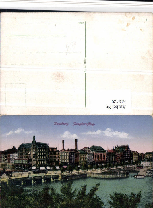 515420,Hamburg Teilansicht Jungfernstieg Brücke