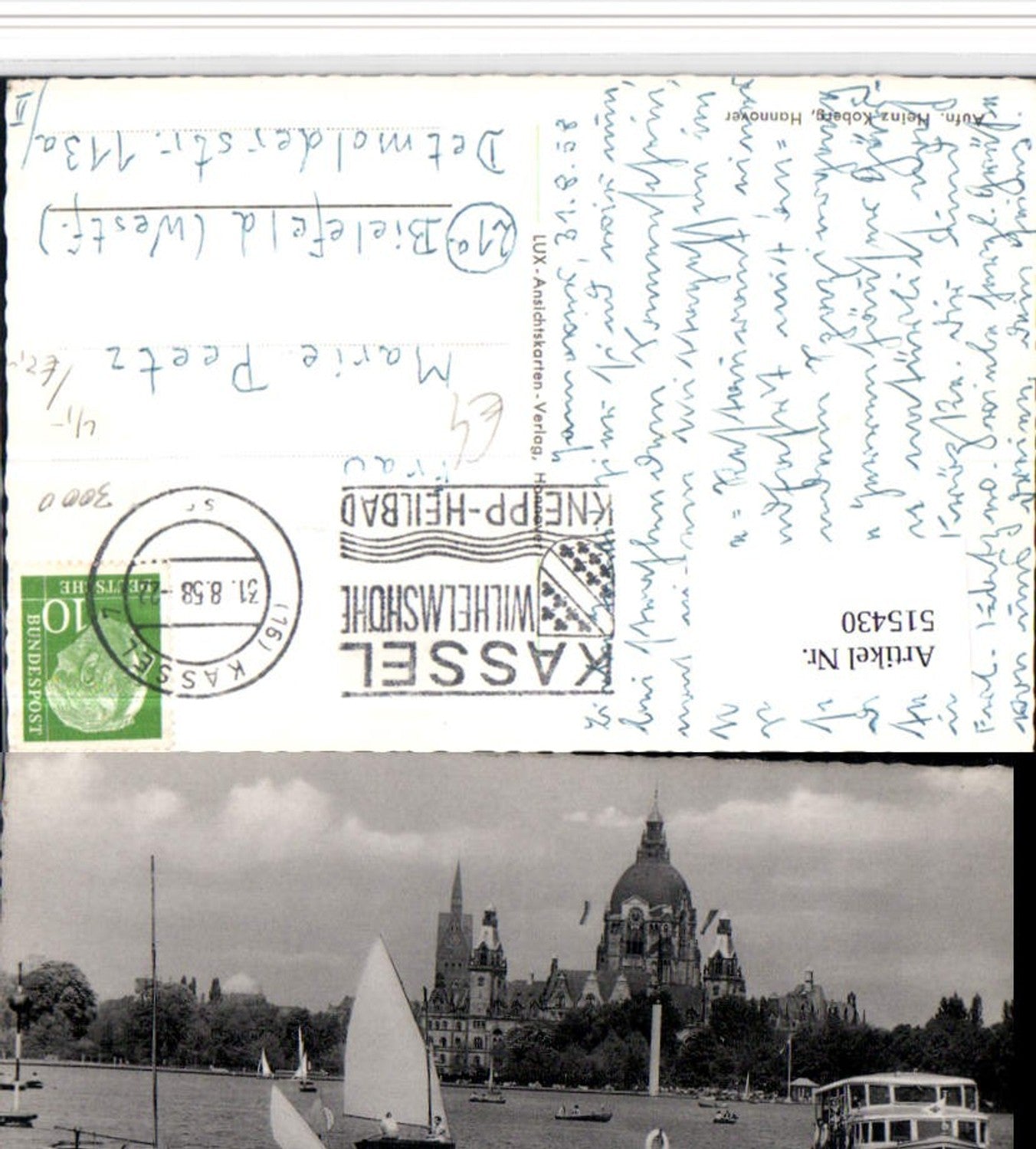 515430,Hannover Maschsee See Segelboote Boote Rathaus