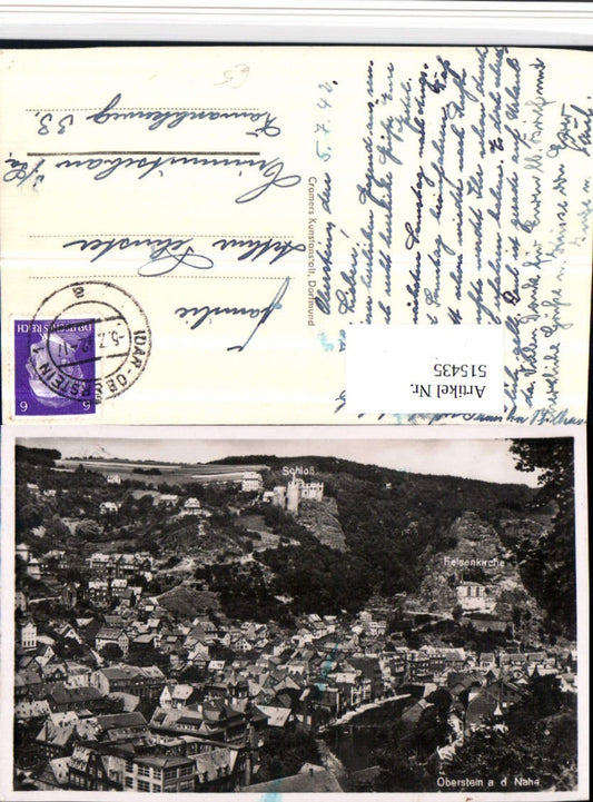 515435,Oberstein an d. Nahe Totale m. Schloss