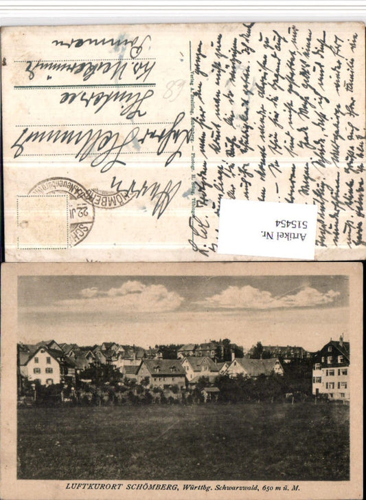 515454, Schömberg in the Black Forest, partial view