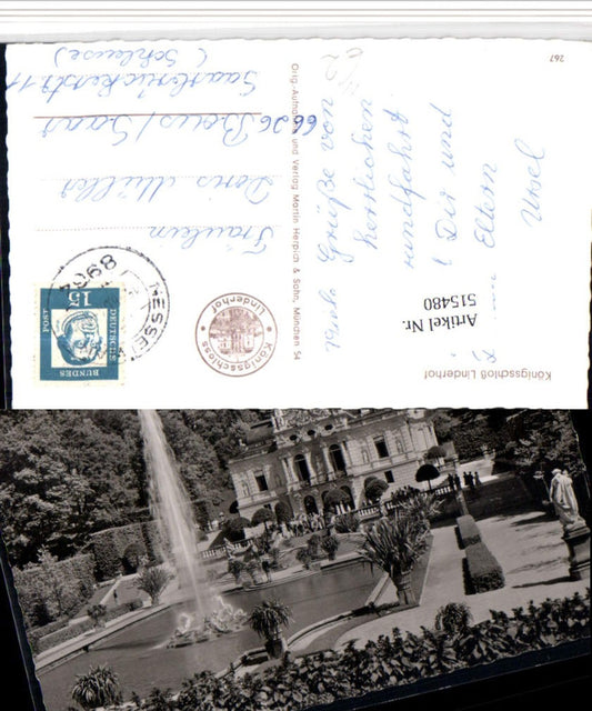 515480,Königsschloss Schloss Linderhof b. Ettal Fontäne