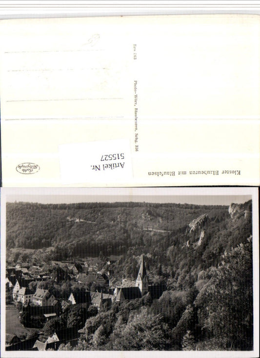 515527,Kloster Blaubeuren m. Blaufelsen Totale