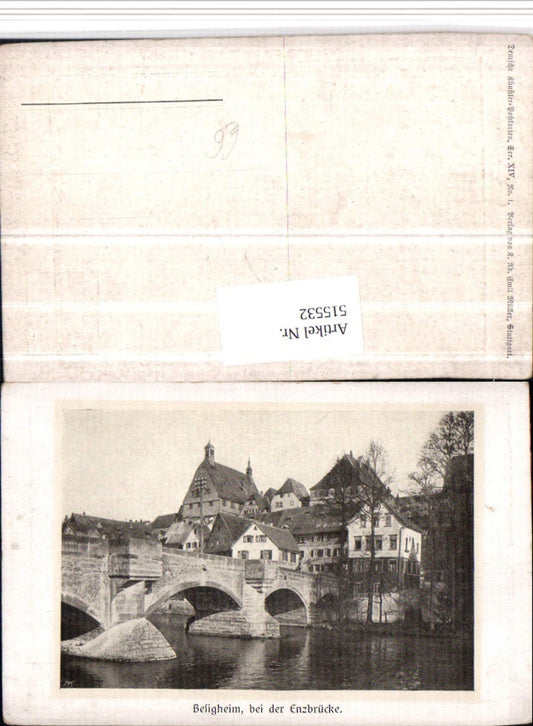 515532, Besigheim Partial view Enz Bridge