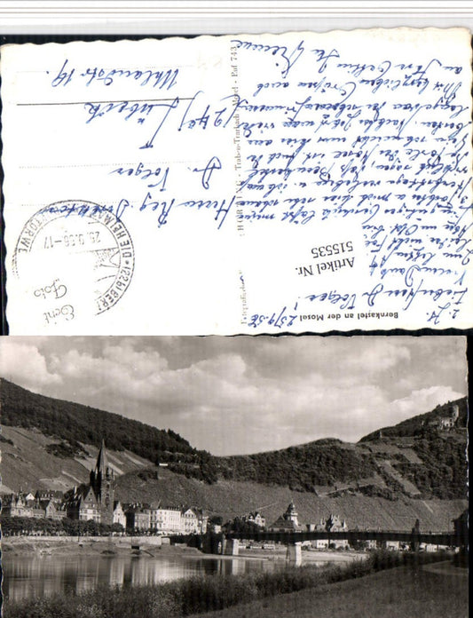 515535,Bernkastel an d. Mosel Teilansicht Brücke