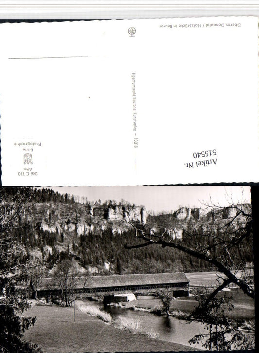 515540,Oberes Donautal Holzbrücke Brücke b. Beuron