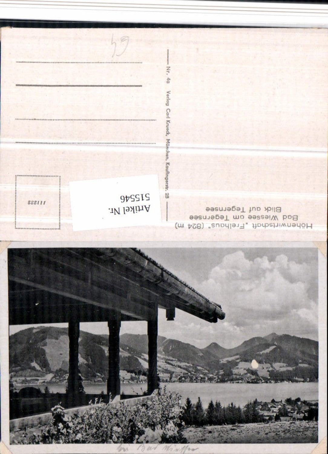 515546,Bad Wiessee am Tegernsee Höhenwirtschaft Freihaus Bergkulisse