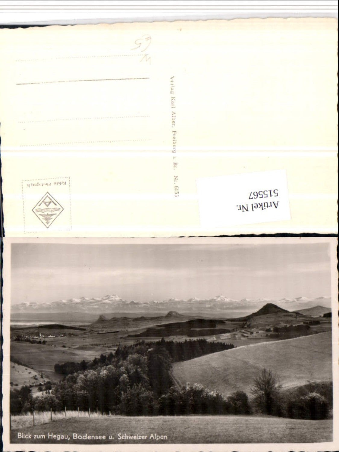 515567,Blick zum Hegau Bodensee u. Schweizer Alpen Bergkulisse