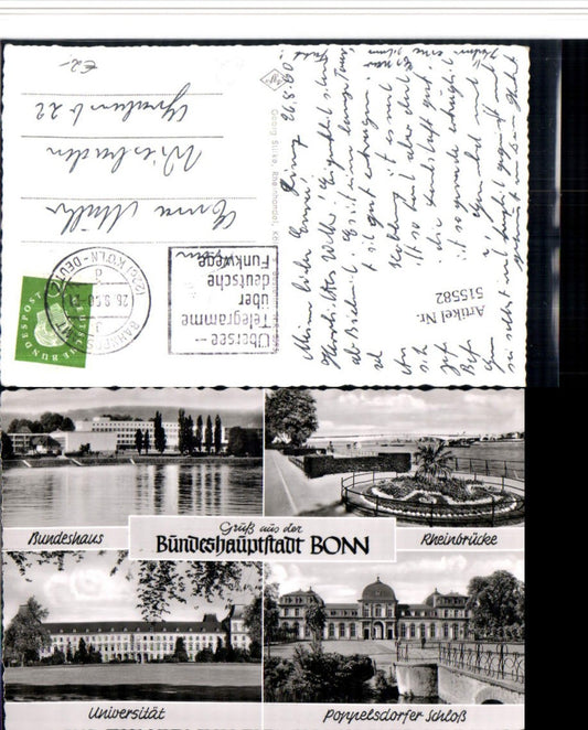 515582,Bonn am Rhein Bundeshaus Universität Schloss Mehrbildkarte