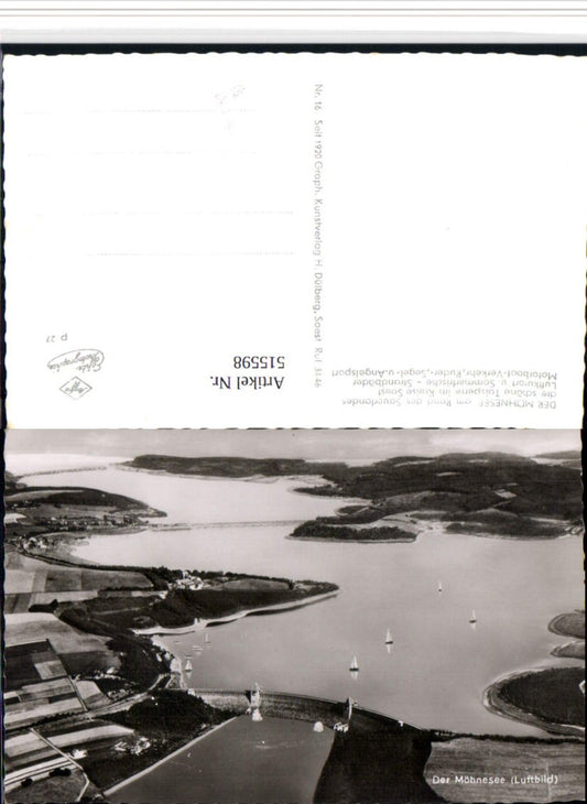 515598,Möhnesee See Talsperre Damm Fliegeraufnahme