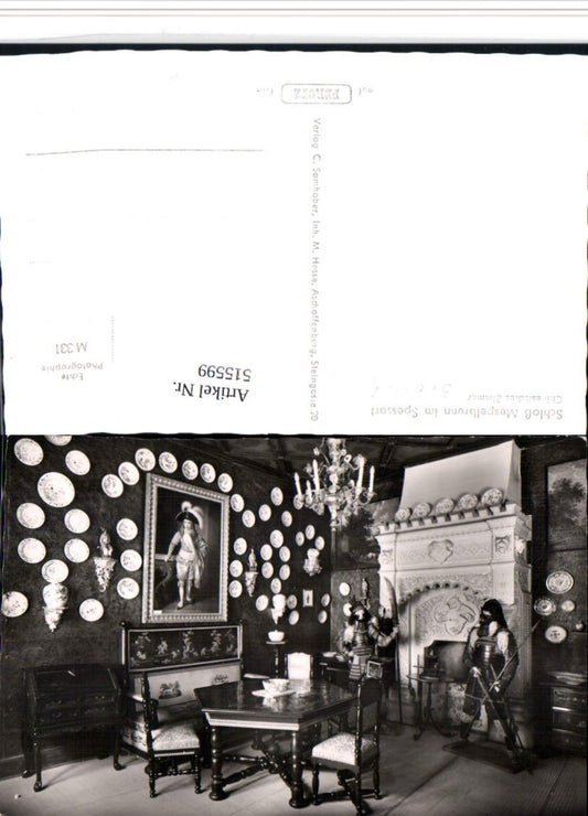 515599,Schloss Mespelbrunn im Spessart Chinesisches Zimmer Kamin