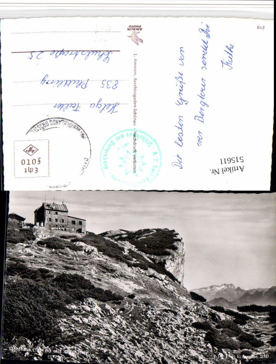 515611,Stöhrhaus Berghütte b. Marktschellenberg m. Dachstein Bergkulisse