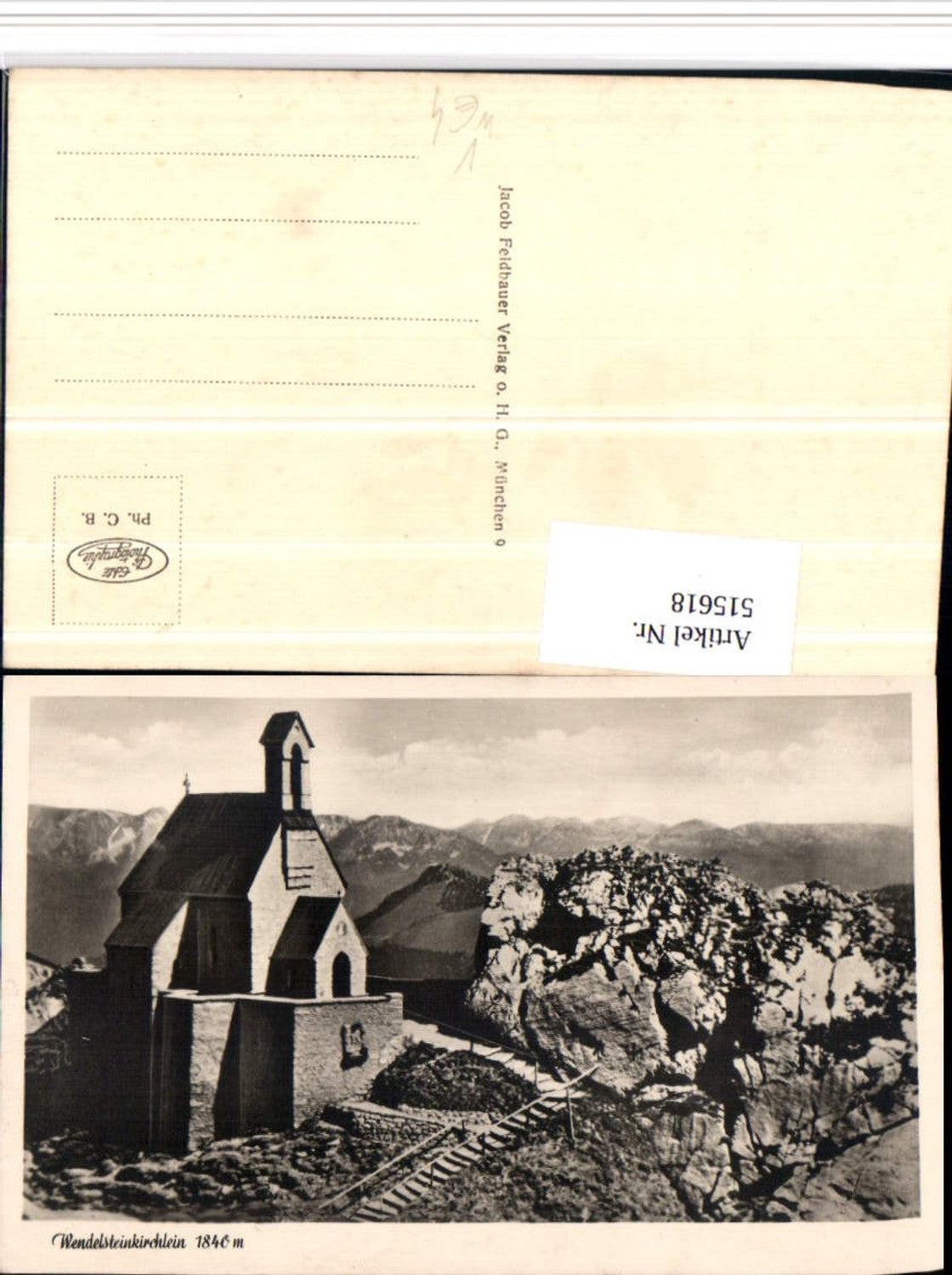 515618,Wendelsteinkirchlein b. Bayrischzell Bergkulisse pub Jacob Feldbauer