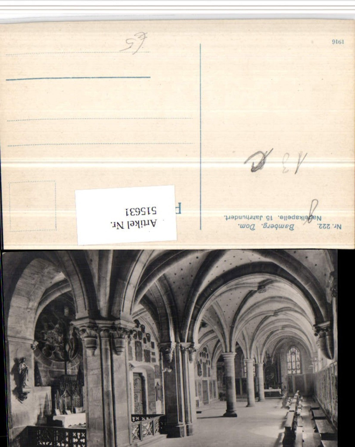 515631,Bamberg Dom Napelkapelle Innenansicht