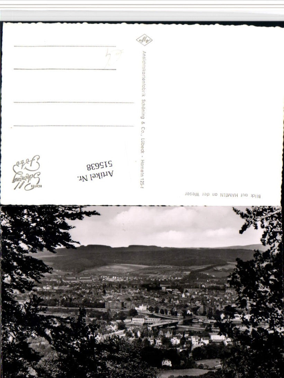 515638,Blick auf Hameln an d. Weser Totale