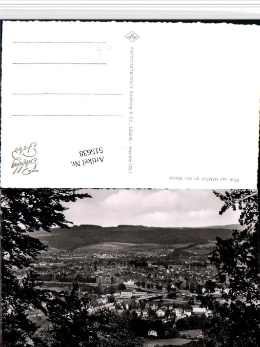 515638,Blick auf Hameln an d. Weser Totale