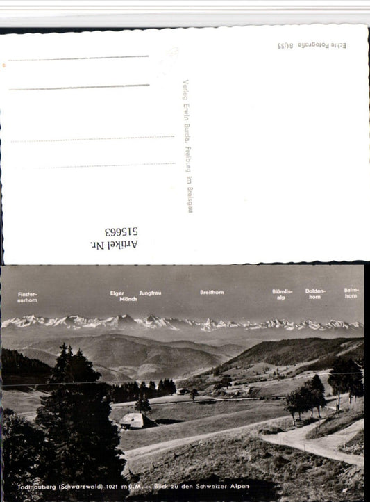 515663, Todtnauberg in the Black Forest near Todtnau with Swiss Alps mountain scenery