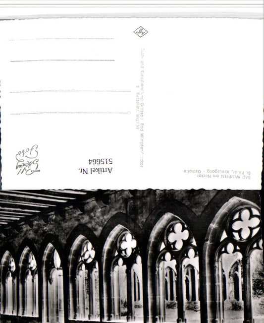 515664, Bad Wimpfen am Neckar St. Peter Cloister Arcades