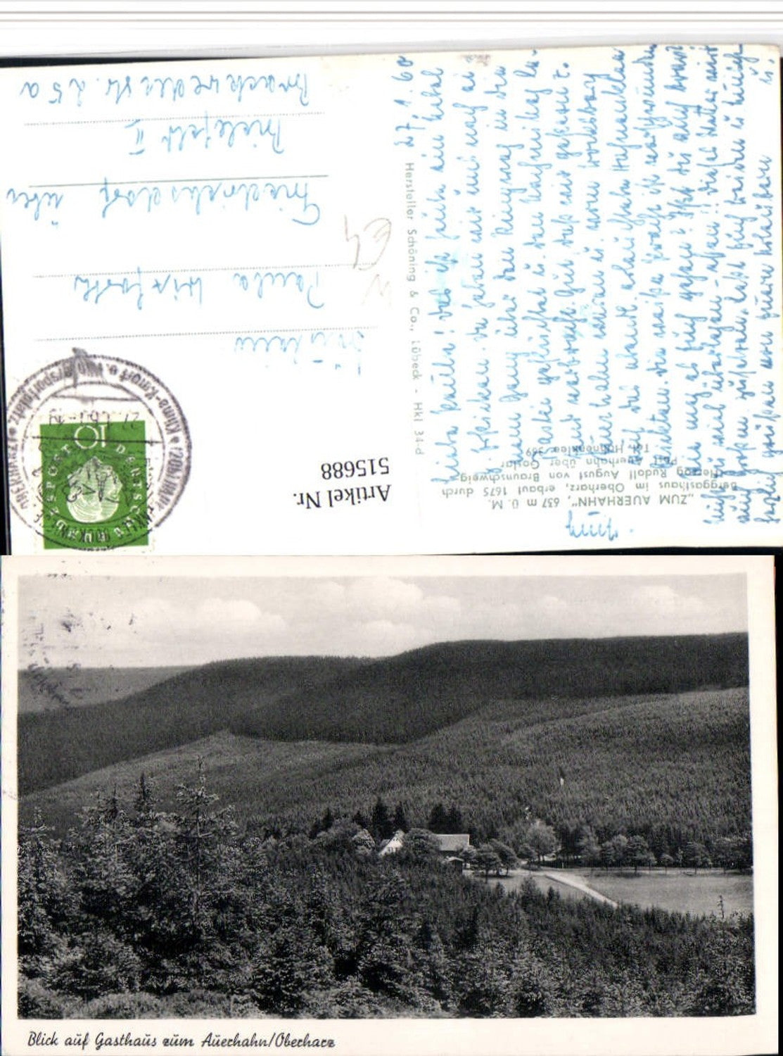 515688,Blick auf Gasthaus zum Auerhahn im Oberharz b. Hahnenklee