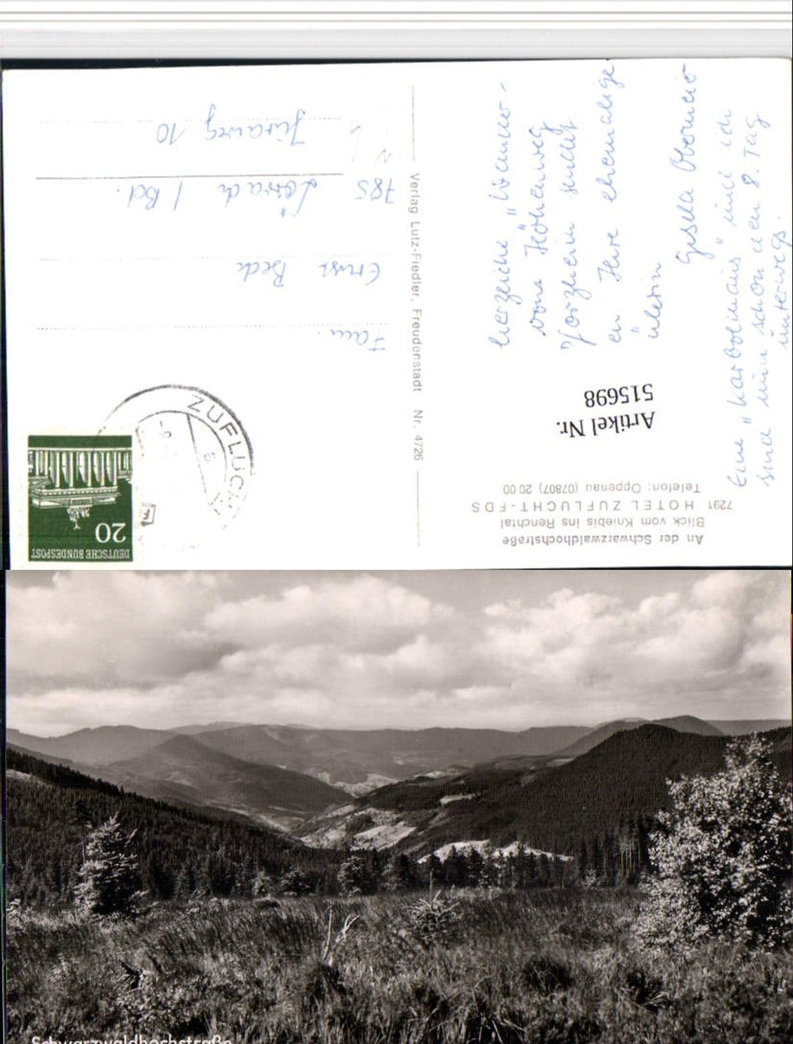 515698,Schwarzwaldhochstraße b. Oppenau Landschaft