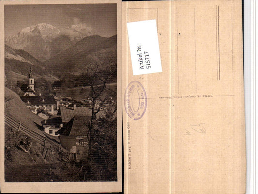 515717,Ramsau b. Berchtesgaden Totale geg. Hohen Göll Bergkulisse