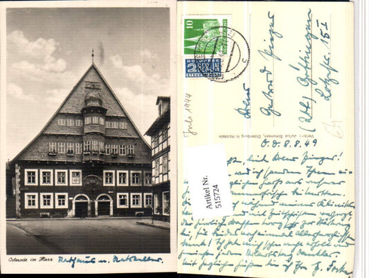 515724,Osterode am Harz Rathaus Erker