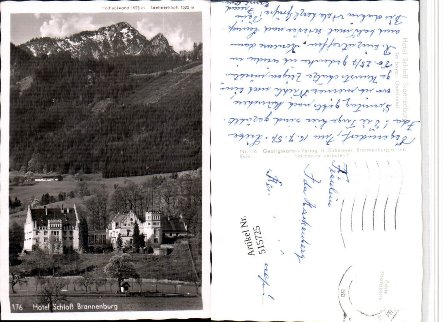 515725,Hotel Schloss Brannenburg Bergkulisse