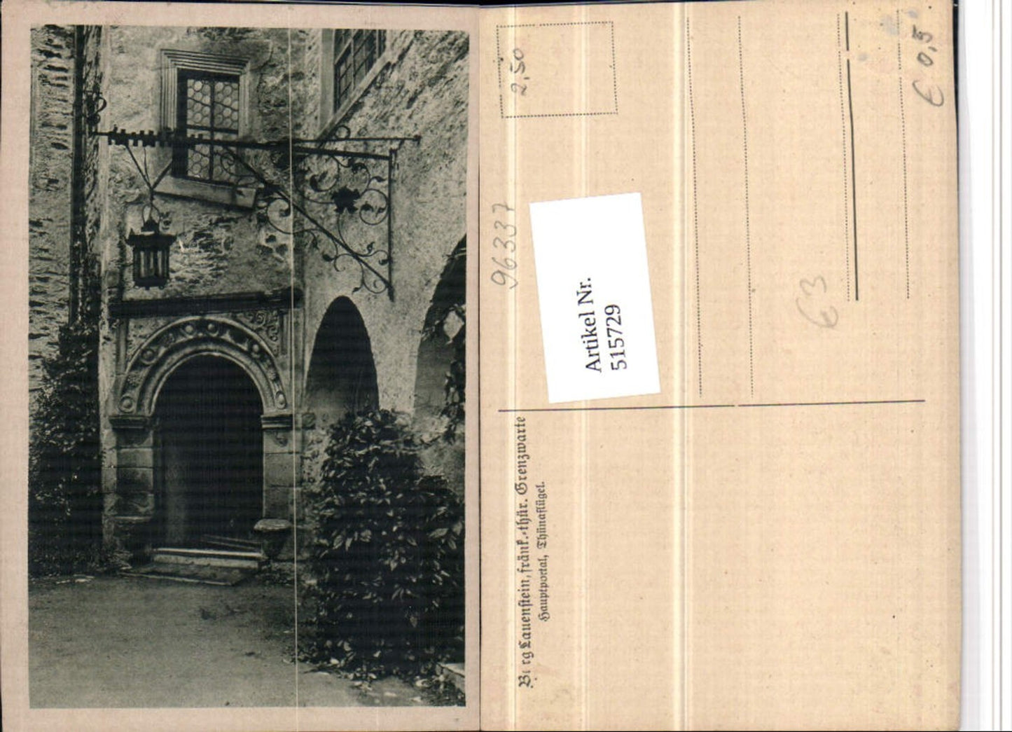 515729,Burg Lauenstein b. Ludwigsstadt Hauptportal