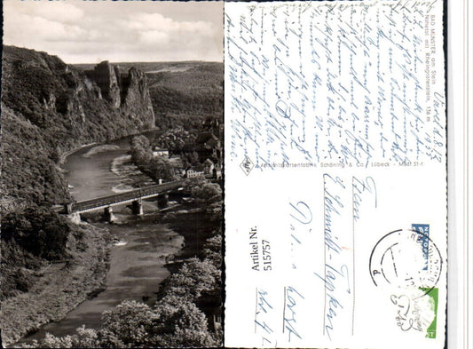 515757,Bad Münster am Stein Nahetal m. Rheingrafenstein Brücke