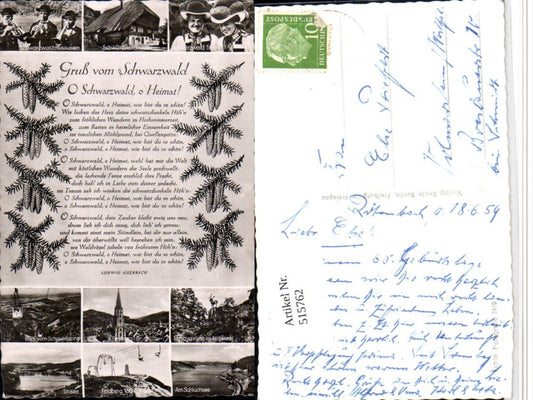 515762, Song map Black Forest Freiburg Schluchsee Titisee cable car multi-image map