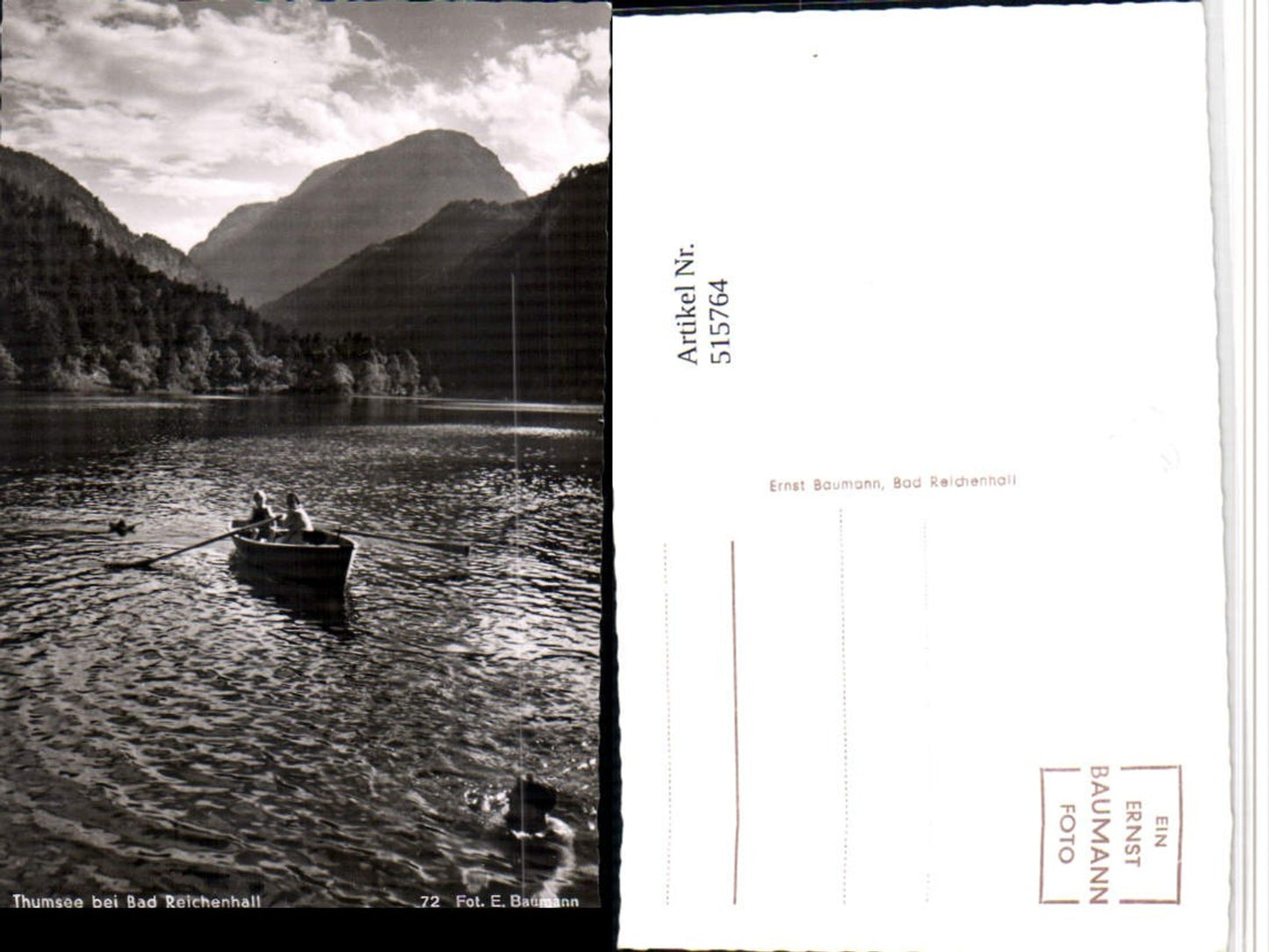 515764,Thumsee See b. Bad Reichenhall Ruderboot Boot