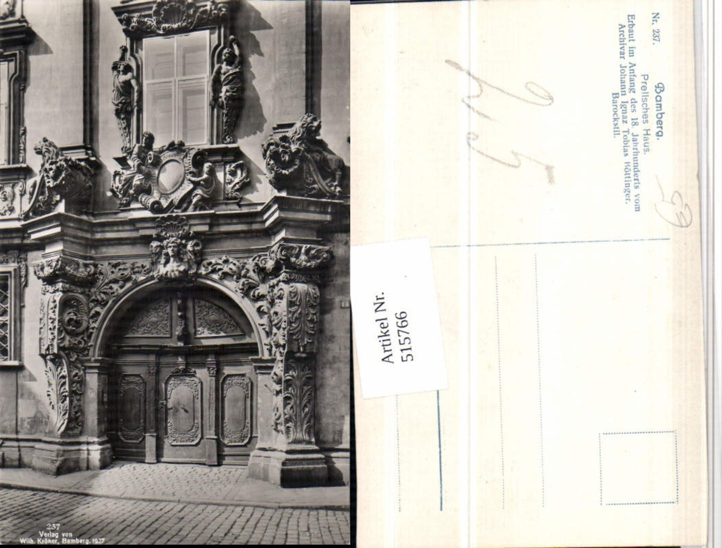 515766, Bamberg Prellsches Haus Portal
