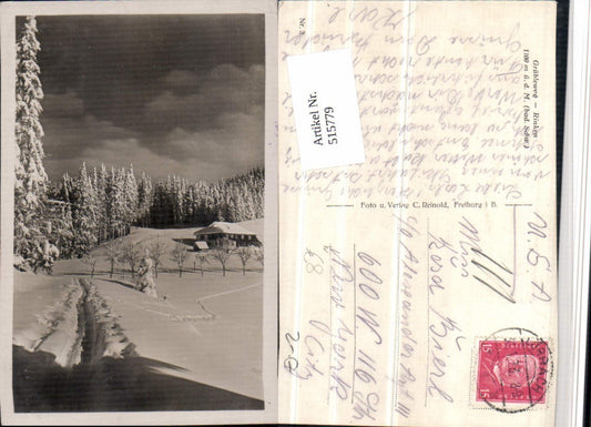 515779, Grübelweg Rinken in the Black Forest near Hinterzarten, winter scene