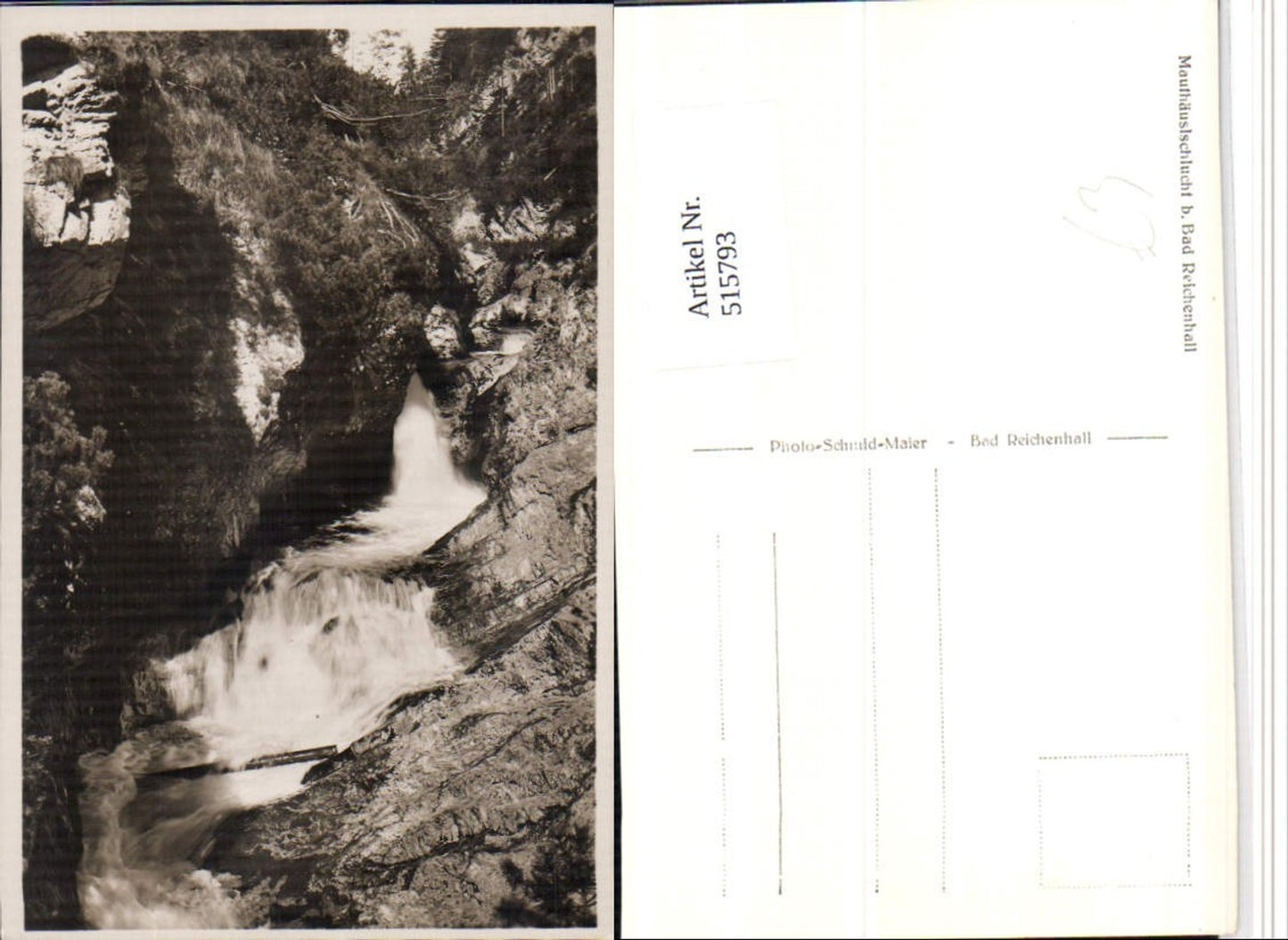 515793,Mauthäuslschlucht Schlucht b. Bad Reichenhall Wasserfall