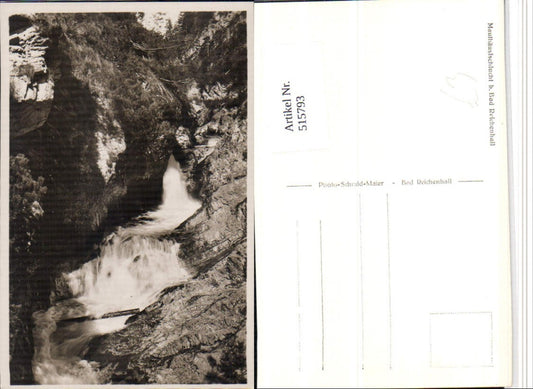 515793,Mauthäuslschlucht Schlucht b. Bad Reichenhall Wasserfall