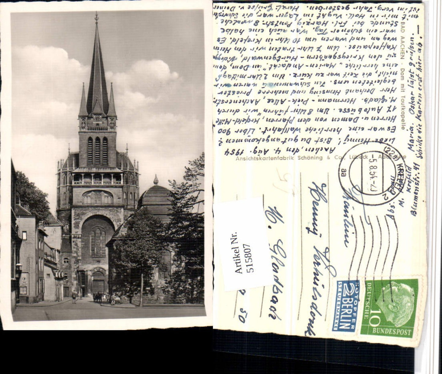 515807,Bad Aachen Dom Kirche m. Taufkapelle