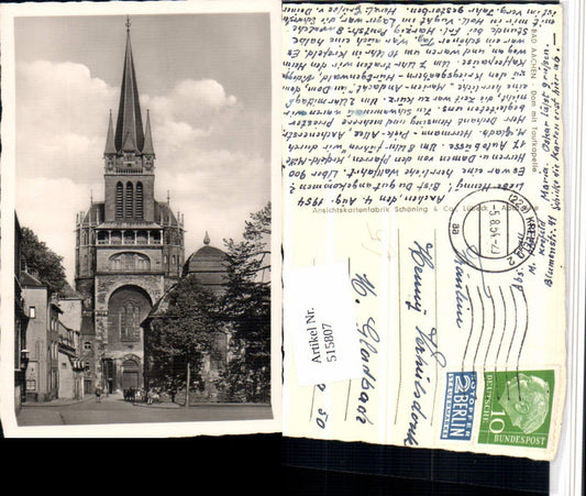 515807,Bad Aachen Dom Kirche m. Taufkapelle