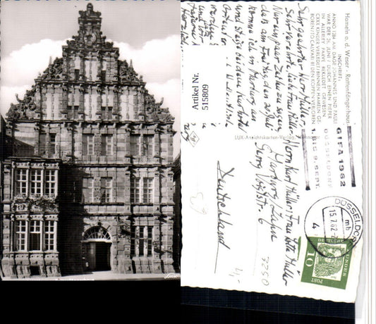 515809,Hameln an d. Weser Rattenfängerhaus Gebäude