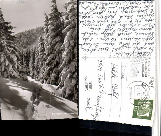 515816,Braunlage im Harz Skiweg Wald Winterbild
