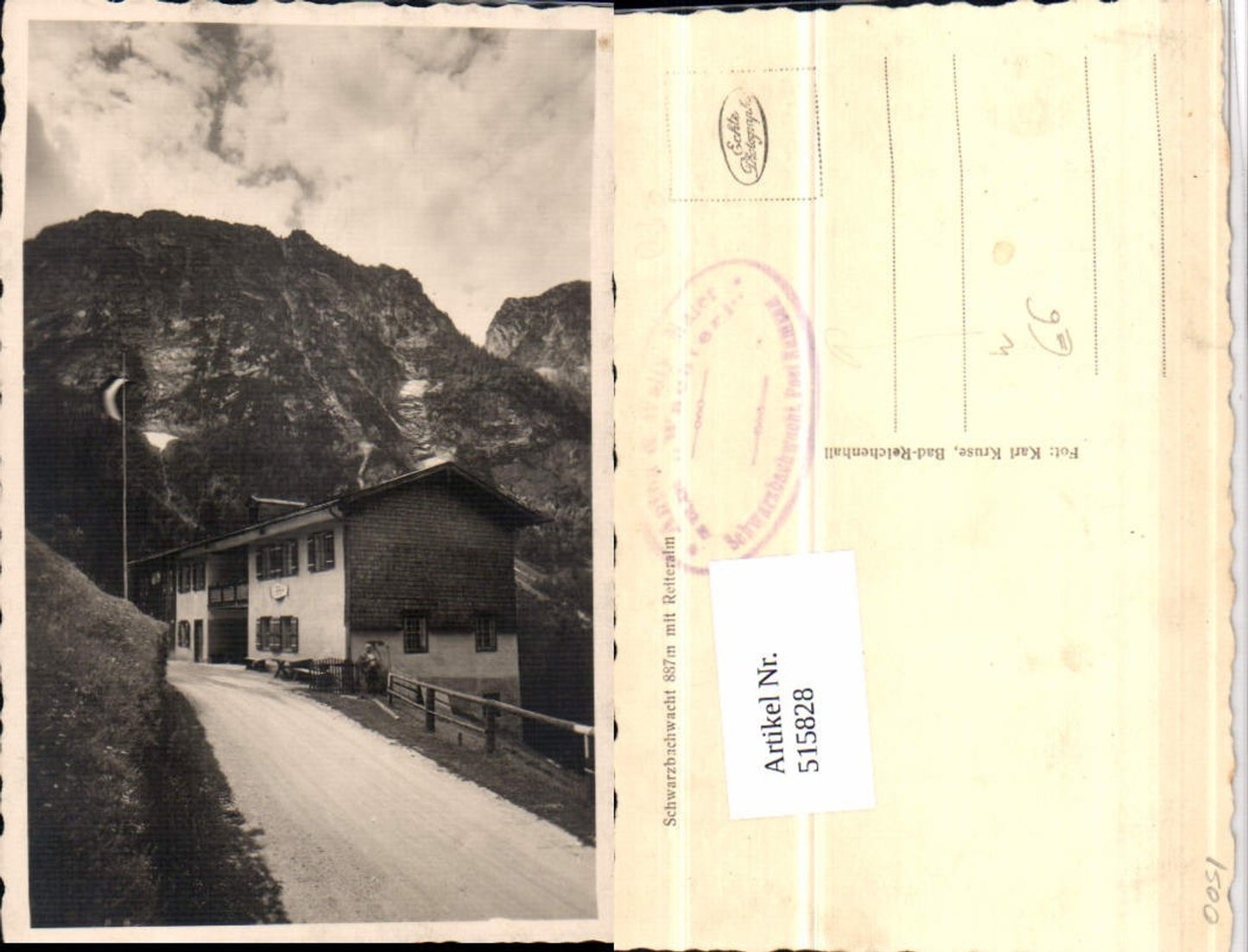 515828,Schwarzbachwacht b. Ramsau Berchtesgaden m. Reiteralm