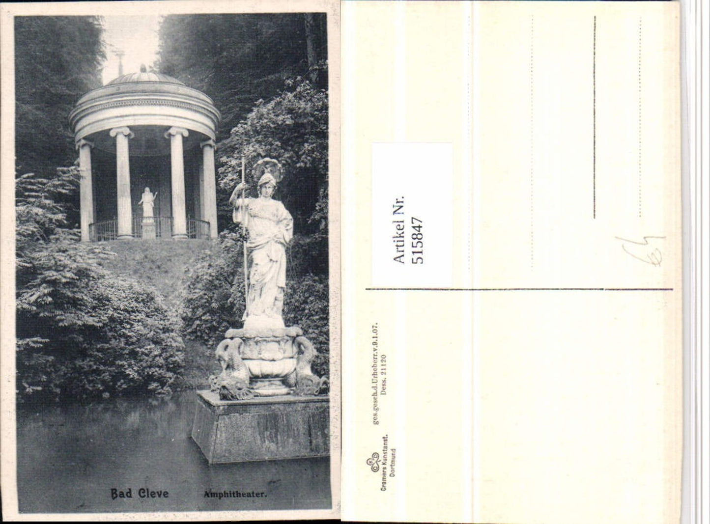 515847,Bad Cleve Kleve Amphitheater Statue Tempel