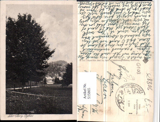 515865,Oybin Teilansicht m. Berg