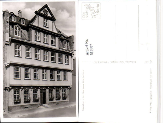 515887,Frankfurt am Main Goethehaus Gebäude