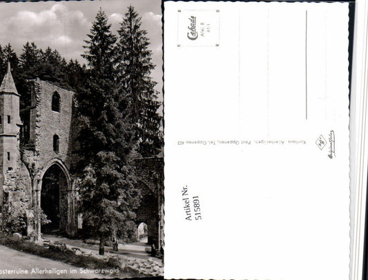 515891, Allerheiligen Monastery Ruins near Oppenau in the Black Forest