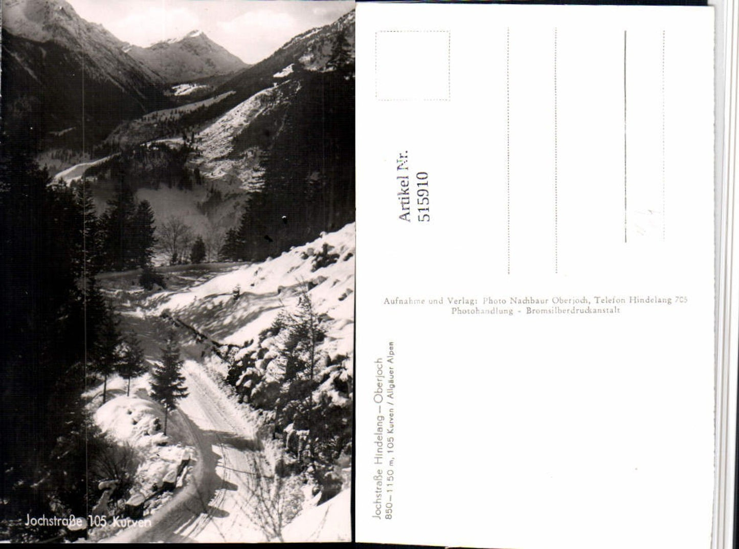515910,Jochstraße Hindelang – Oberjoch Bergkulisse Winterbild