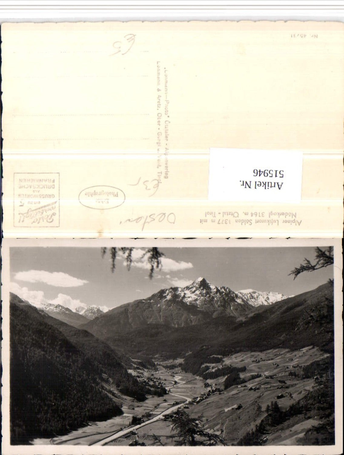 Alte Ansichtskarte – Old Postcard