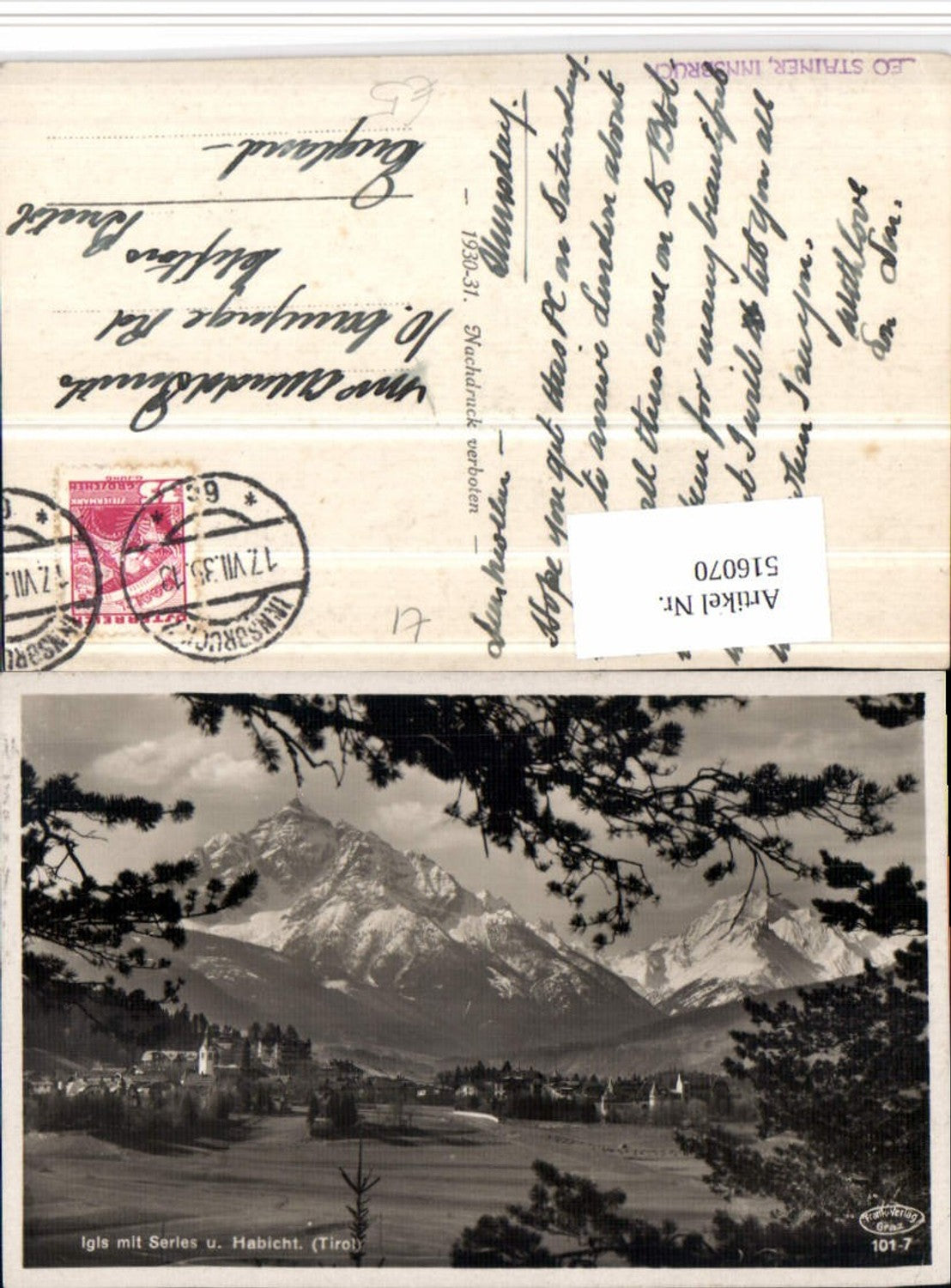 Alte Ansichtskarte – Old Postcard