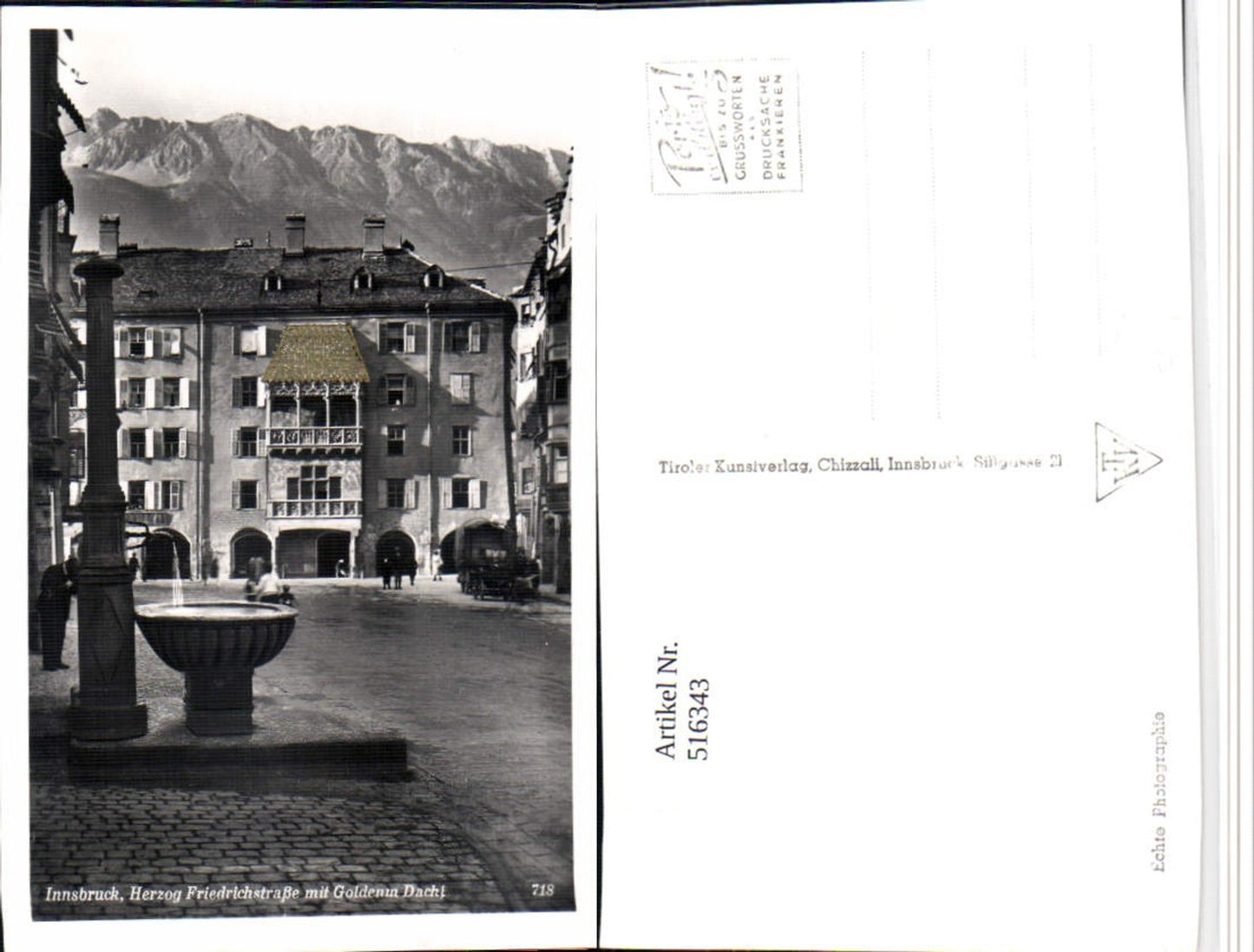 Alte Ansichtskarte – Old Postcard