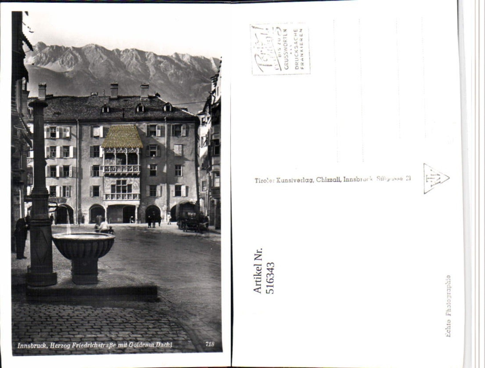 Alte Ansichtskarte – Old Postcard